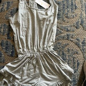 Spiritual Gangster Light Gray Sleeveless Romper